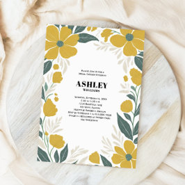 Buttercup Gelb Modernes Brautparty Einladung