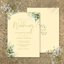 Buttercup Gelbgrün-Monogramm-Hochzeit