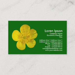 Buttercup - Gras grün Visitenkarte