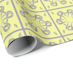 Buttercup Grau Wrapping Paper Geschenkpapier
