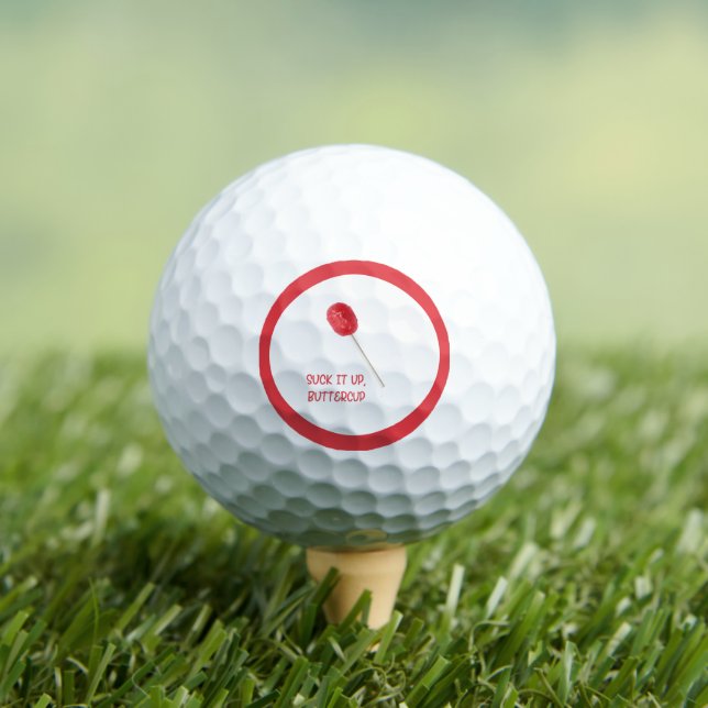 Buttercup mit Red Lollipop sind zum Kotzen Golfball (Insitu T-Shirt)