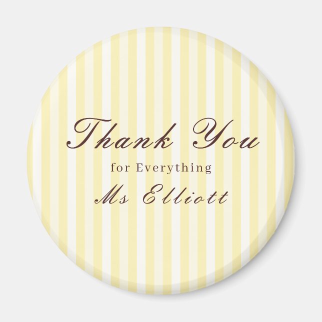 Buttercup - Personalised Thank You Teacher Magnet (Vorne)