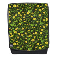Buttercups auf schwarz