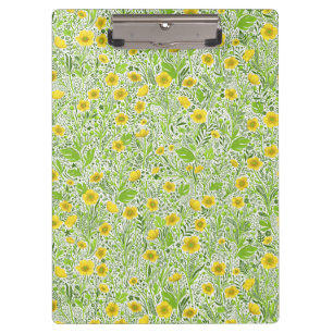 Buttercups auf weiß klemmbrett