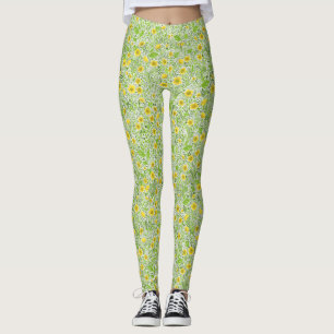 Buttercups auf weiß leggings