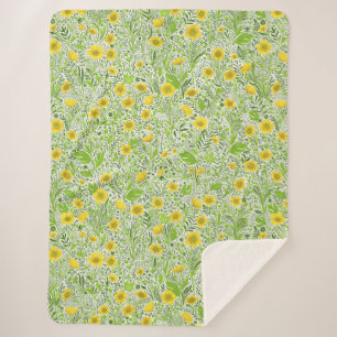 Buttercups auf weiß sherpadecke