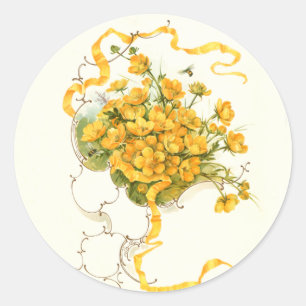 Buttercups Runder Aufkleber