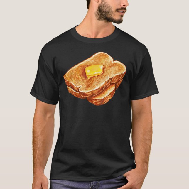 Buttered Toast Pattern Classic T-Shirt (Vorderseite)