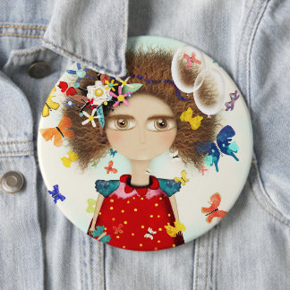 Butterfells Puppe Afro Hair Doll Button