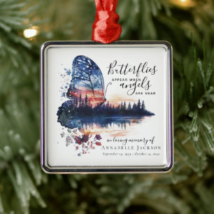 Butterfels-Zitat-Memorial Ornament Aus Metall