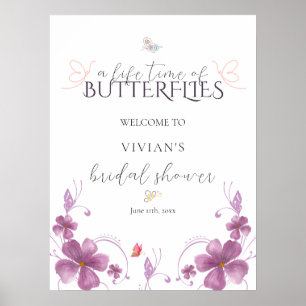 Butterfets Brautparty Digital Welcome Poster