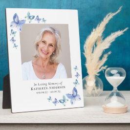 Butterfets Foto Gedenktribut Keepake Fotoplatte