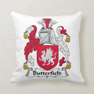 Butterfield Familienwappen Kissen