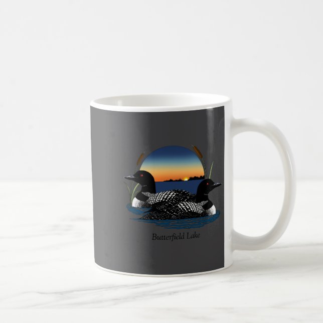 Butterfield Lake Loon Pair  Kaffeetasse (Rechts)