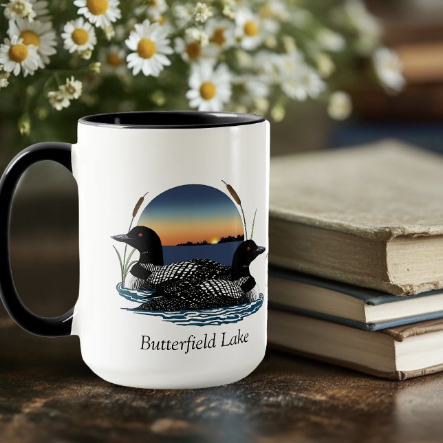 Butterfield Lake Loon Pair Tasse (Von Creator hochgeladen)