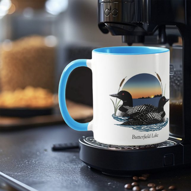 Butterfield Lake Loon Pair Tasse (Von Creator hochgeladen)