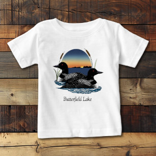 Butterfield Lake Tauchervögel-Paar Baby T-shirt