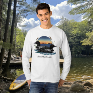 Butterfield Lake Tauchervogel-Paar T-Shirt