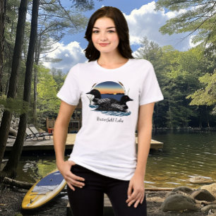 Butterfield Lake Tauchervogel-Paar Tri-Blend Shirt