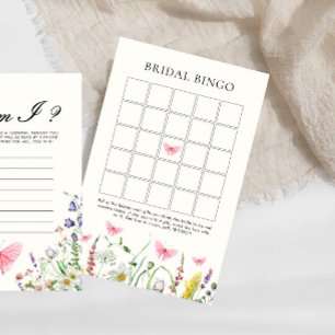 Butterfisch Blume Brautparty Bridal Bingo