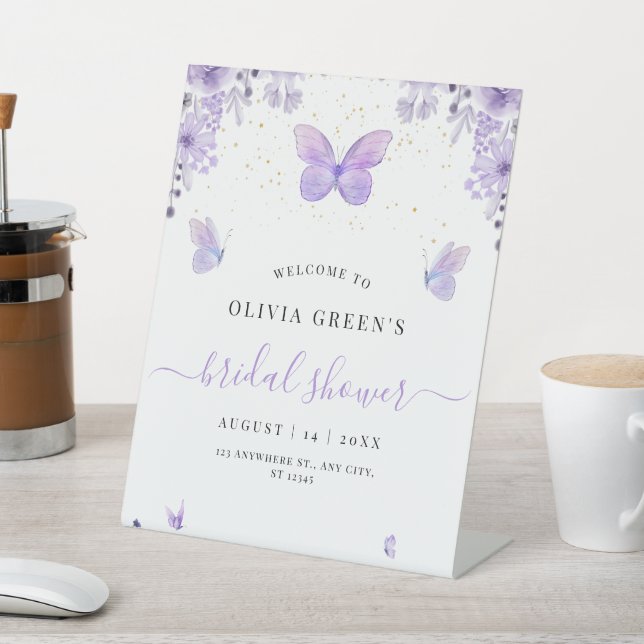 Butterfisch Brautparty, Bridal Brunch Party Sockelschild (In SItu)