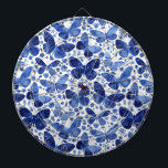 Butterfisch Watercolor Blue Dartscheibe<br><div class="desc">Indigoblaue Schmetterlingsfarbe.</div>