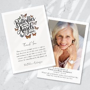 Butterfische Angels Foto Gedenkstätte Beileid Beer Dankeskarte