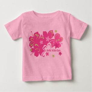 Butterflibiscus Hawaiianischer Hibiskus und Schmet Baby T-shirt