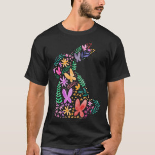 Butterfliegen Blume Osterhase Spaß für den Frühlin T-Shirt