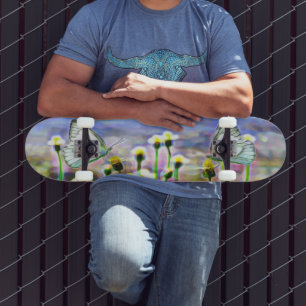 Butterfliegen Blume Springtime Sunshine Skateboard