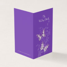 Butterfliegen lila Hochzeitsplanung