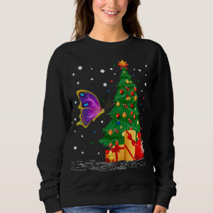 Butterfliegen Lover Geschenke Weihnachtsmannmütze Sweatshirt