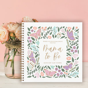 Butterfliegen Mama zu Baby Shower Gästebuch Notizbuch