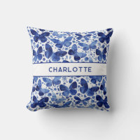 Butterfliegen Watercolor Blue Personalisiert
