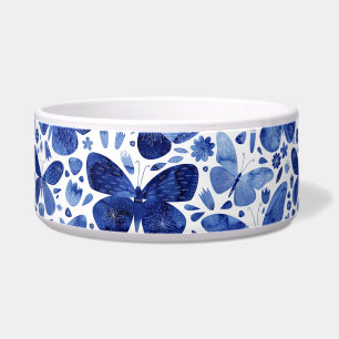 Butterfliegen Watercolor Indigo Blue Napf