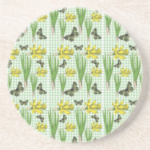 Butterflies and Daffidols Coaster Getränkeuntersetzer