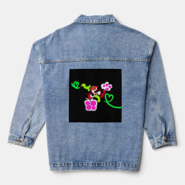 Butterflies and Roses valentine  Jeansjacke