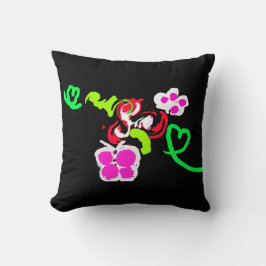 Butterflies and Roses valentine  Kissen