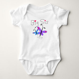 Butterflies Big Sis Baby Strampler