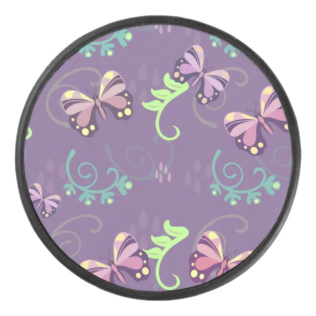 BUTTERFLIES EISHOCKEY PUCK (Vorderseite)