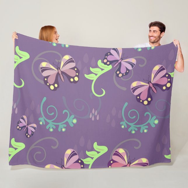 Butterflies Fleece Blanket (Beispiel)