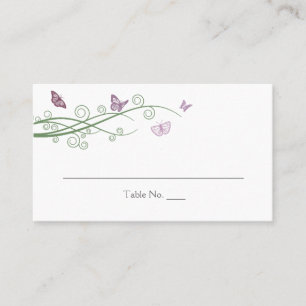 Butterflies Hochzeitsplätze Platzkarte