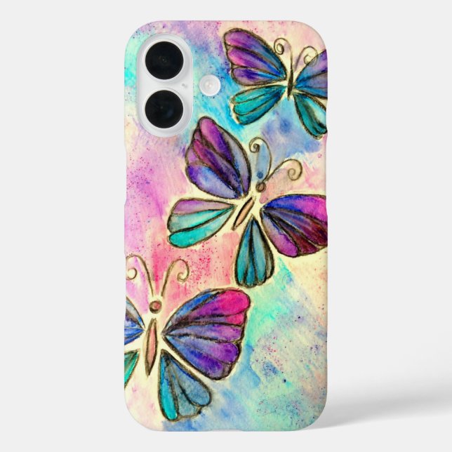 Butterflies iPhone Case (Rückseite)