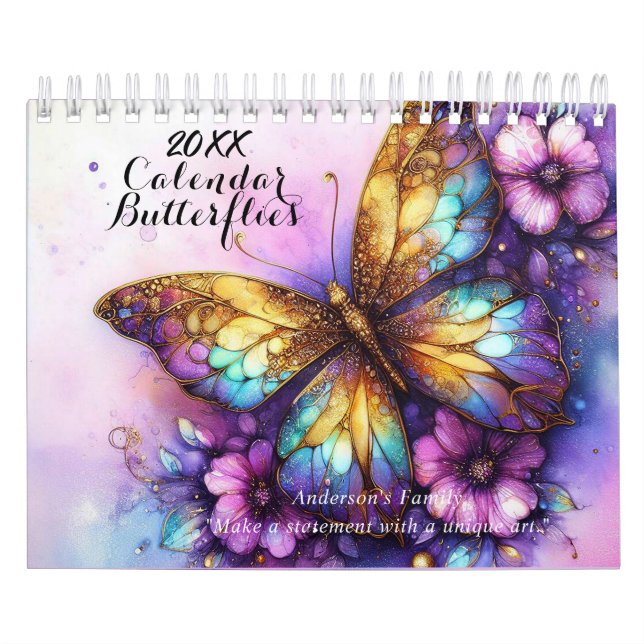 Butterflies-Malzeitalender Kalender (Titelbild)
