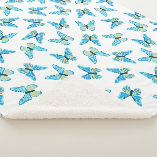 Butterflies Muster Custom Colors Graphic Sherpadecke (3/4)