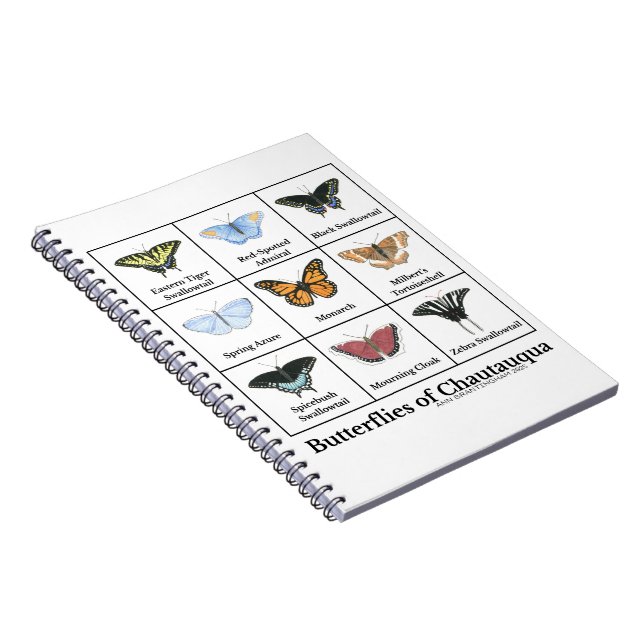Butterflies of Chautauqua Notizblock (Rechte Seite)
