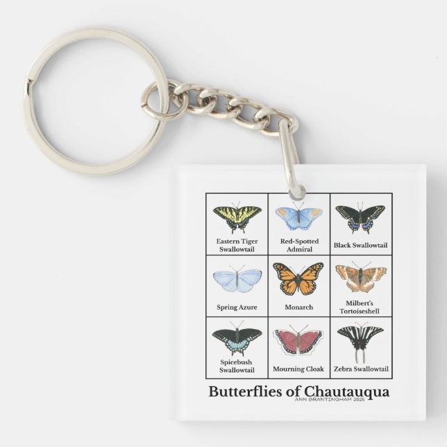 Butterflies of Chautauqua Schlüsselanhänger (Vorderseite)