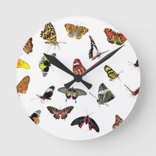BUTTERFLIES RUNDE WANDUHR