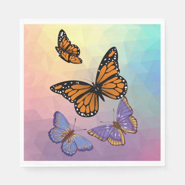 BUTTERFLIES SERVIETTE (Vorderseite)