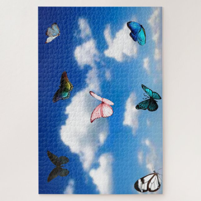 Butterflies Sky Jigsaw Puzzle (Vertikal)